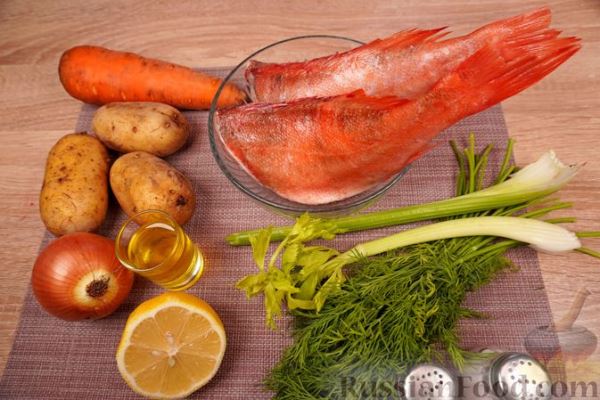 Рыбный суп (балык чорбасы) из морского окуня